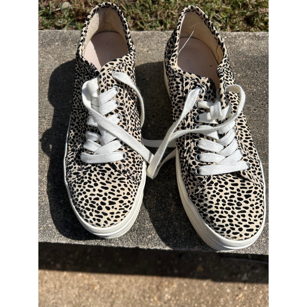 Gianni Bini Leopard Print‎ Platform Sneakers Women's Size 9M